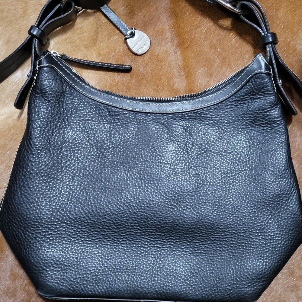 Black Leather Dooney and Bourke shoulder bag
